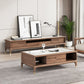 27" Wide Contemporary 4 Legs Solid Wood Rectangular Coffee Table with Storage