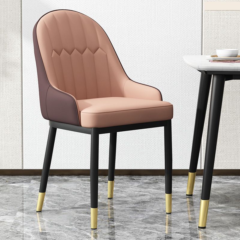 Armless Dining Chairs Nordic Faux Leather Side Chairs for Dining Room Clearhalo 'Dining Chairs' 'Dining Tables & Seating' 'dining_chair' 'furn' 'furn_dining_chair' 'Furniture' 'furniture_dining_chair' 'Kitchen & Dining Furniture' 1200x1200_143d197f-5907-4845-a5c3-9289e249e568