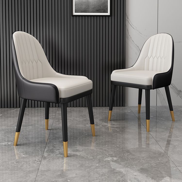 Scandinavian Style Metal Chair Dining Room Parsons Back Chairs (Set of 2) Clearhalo ' kitchen&dining_furn' 'Dining Chairs' 'Dining Tables & Seating' 'dining_chair' 'furn' 'furn_dining_chair' 'Furniture' 'furniture_dining_chair' 'Kitchen & Dining Furniture' 'kitchen' 1200x1200_143e2921-1ba0-40ef-882f-d4bd33e82c31