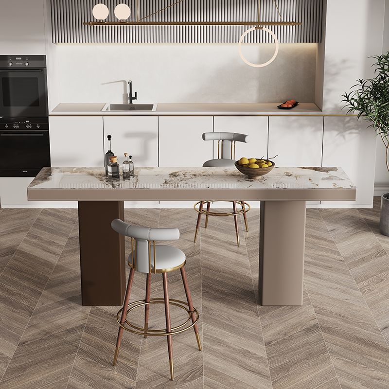 Tavolo da pranzo moderno bar rettangolo di pietra tavolo da bar per soggiorno