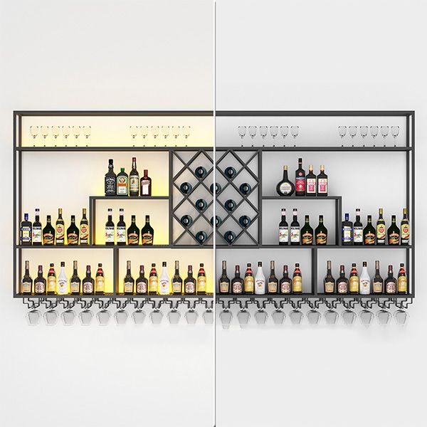 Modern Style Wine Rack Iron Shelf Wall Mounted Wine Rack for Bar Clearhalo 'furn' 'furn_wine_racks' 'Furniture' 'Kitchen & Dining Furniture' 'Wine Racks' 'wine_racks' 1200x1200_143f63a6-8db1-40c8-8e9a-43ce2664d389