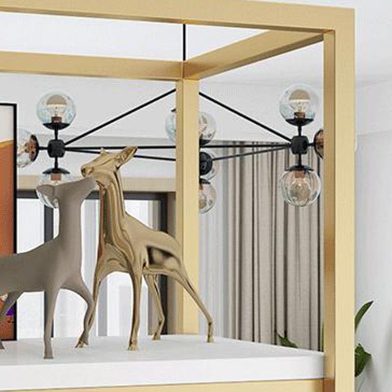 Modern Metal Bookcase Standard Bookshelf With Doors 76.7" H x 11.8" W Clearhalo 'Bookcases' 'furn' 'furn_bookcases' 'Furniture' 'Office Furniture' 1200x1200_143ff256-3afe-411b-b5a1-c1e7159f65c9