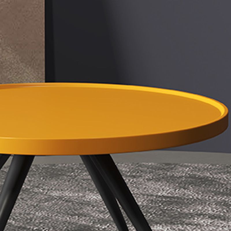 Pine Wood 4 Legs Coffee Table Modernism Round Tray Table Cocktail Table Clearhalo 'Coffee & Accent Tables' 'Coffee Tables' 'coffee_tables' 'furn' 'furn_coffee_tables' 'Furniture' 'Living Room Furniture' 1200x1200_14411760-49d9-4cfe-bb96-b9b1a7cecf3c