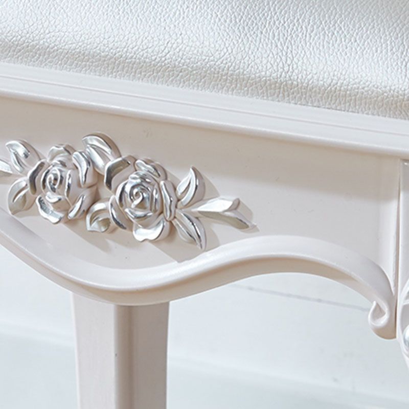 Glam Pouf Ottoman Faux Leather Solid Color Water Resistant Carving Rectangle Pouf Clearhalo 'furn' 'furn_ottomans_poufs' 'Furniture' 'Living Room Furniture' 'Ottomans & Poufs' 'ottomans_poufs' 1200x1200_14416aba-2bfe-4afb-88f9-531c962ca6b0