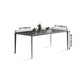 Simple Style Sintered Stone Table 4 Legs Aluminum Base Rectangle Table for Home Clearhalo ' dining_table' 'Dining Tables & Seating' 'Dining Tables' 'Furniture' 'furniture_dining_table' 'Kitchen & Dining Furniture' 'kitchen&dining_furn' 'kitchen' 'kitchen_dining_table' 1200x1200_14427209-02d3-442d-bd92-b2ef260005f5