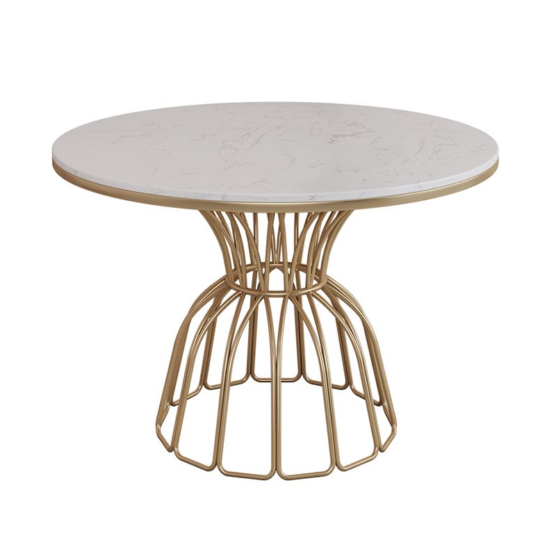 Juego de comedor nórdico de 1/5 piezas, mesa de comedor redonda de piedra para comedor