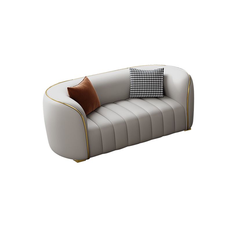 Modern Genuine Leather Sofa for Living Room Tuxedo Arm Sofa with Tight Back Clearhalo 'furn' 'furn_sofas' 'Furniture' 'Living Room Furniture' 'Sofa' 'sofas' 1200x1200_1444e747-d7af-4b11-bd87-939b721b413a