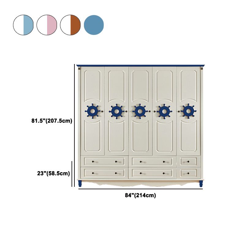 Manufactured Wood Storage Cabinet Coastal Cabinet with Drawers Clearhalo 'Armoires & Wardrobes' 'armoires_wardrobes' 'Bedroom Furniture' 'furn' 'furn_armoires_wardrobes' 'Furniture' 1200x1200_14451aeb-7eaf-4052-9d7f-16253cb60fd8