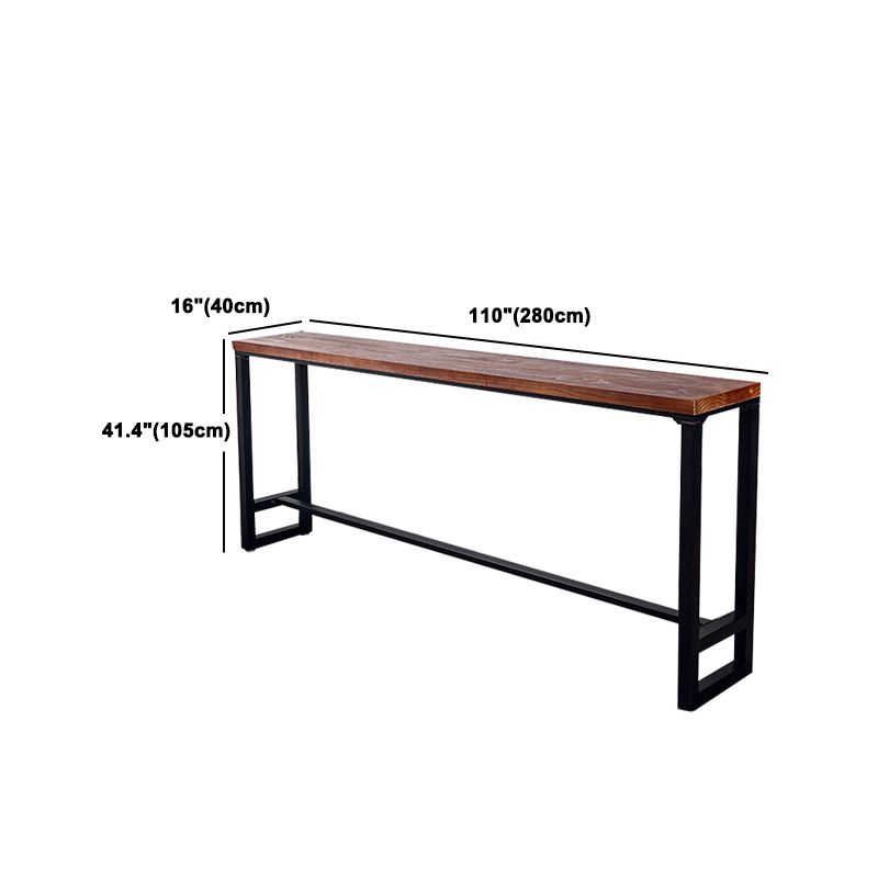 Industriale 1/2/6/11 pezzi sgabello da bar e tavolo set di rettangolo in legno altezza