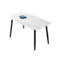 Industrial Home Sintered Stone Scratch Resistant Dining Table 4 Legs Base Rectangle Table Clearhalo ' dining_table' 'Dining Tables & Seating' 'Dining Tables' 'furn' 'furn_dining_table' 'Furniture' 'furniture_dining_table' 'Kitchen & Dining Furniture' 'kitchen&dining_furn' 'kitchen' 'kitchen_dining_table' 1200x1200_1446e83f-110b-4fca-b00b-cc432e3d96b4