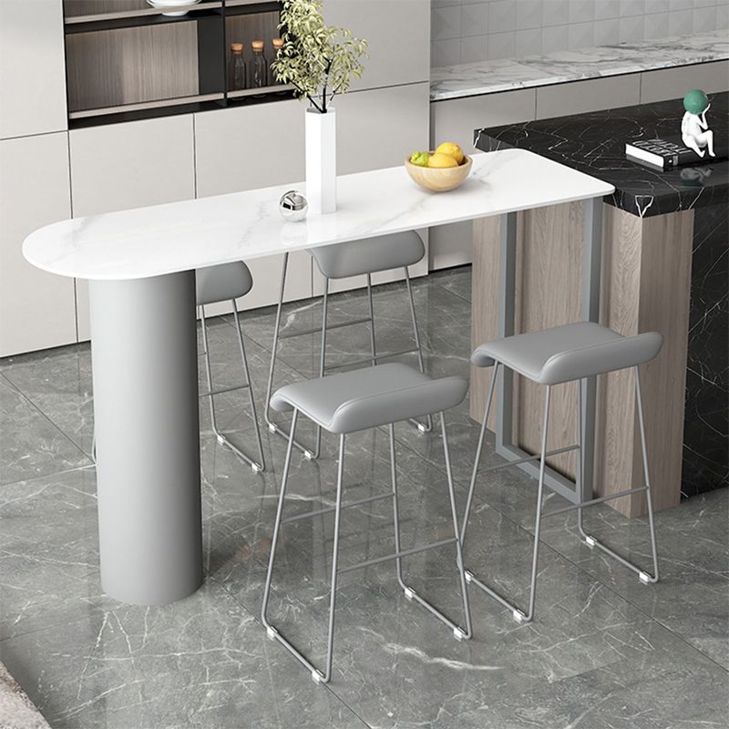 Contemporary Bar Counter Table Stone Bar Counter Table for Home Clearhalo 'Bar Furniture' 'Bar Tables' 'bar_tables' 'furn' 'furn_bar_tables' 'Furniture' 'Kitchen & Dining Furniture' 1200x1200_14475786-1189-4606-ad5a-1b9430bfbc66