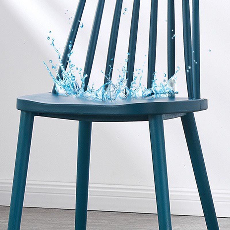 Contemporary Plastic Dining Chair Slat Back Side Chair in Matte Finish for Home Clearhalo 'Dining Chairs' 'Dining Tables & Seating' 'dining_chair' 'furn' 'furn_dining_chair' 'Furniture' 'Kitchen & Dining Furniture' 1200x1200_14488a17-a308-4c74-81dc-64ed9b97aaf3