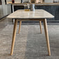 Modern Style Sintered Stone Dining Table Rectangle Table with 4 Wood Legs for Home Clearhalo ' dining_table' 'Dining Tables & Seating' 'Dining Tables' 'furn' 'furn_dining_table' 'Furniture' 'furniture_dining_table' 'Kitchen & Dining Furniture' 'kitchen&dining_furn' 'kitchen' 'kitchen_dining_table' 1200x1200_1448bd17-21e6-4f32-979b-544032b997ce