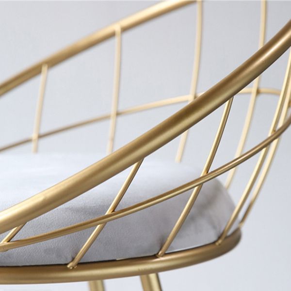 Nordic Style Bar-stool Bucket Counter Bar Stool with Metal Legs Clearhalo 'Bar Furniture' 'Bar Stools' 'bar_stools' 'furn' 'furn_bar_stools' 'Furniture' 'Kitchen & Dining Furniture' 1200x1200_144a72c7-231b-4063-b607-bd1790df143a
