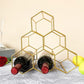 Glam Countertop Wine Rack Metal Wine Bottle Rack voor woonkamer
