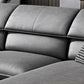 Industrial Faux Leather sofa Pillow Top Arm Cushions Seating