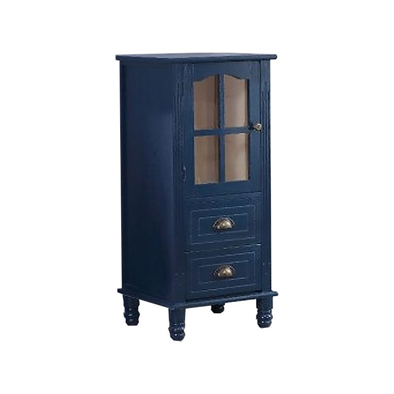 Wood Accent Cabinet with 1 Door 11.81" Wide Rectangle Side Cabinet
