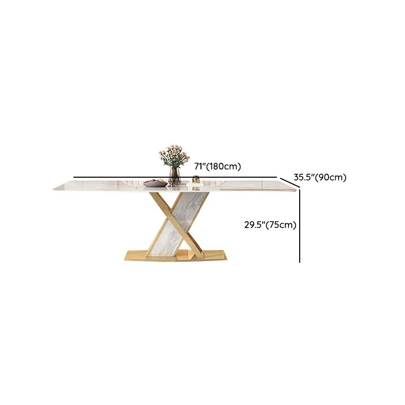 Juego de mesa de comedor de piedra gris brillante 1/4/5/7 PCS Glam Dinette Juego con sillas de cuero