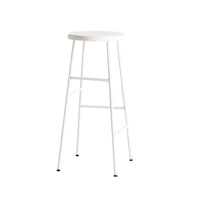 Industrial Iron Backless Barstool Simple Indoor Tall Stool with Square Seat 1 Piece Clearhalo 'Bar Furniture' 'Bar Stools' 'bar_stools' 'furn' 'furn_bar_stools' 'Furniture' 'furniture_bar_stools' 'Kitchen & Dining Furniture' 1200x1200_1450e66a-1b29-42cc-bebe-c36fa03e43ae