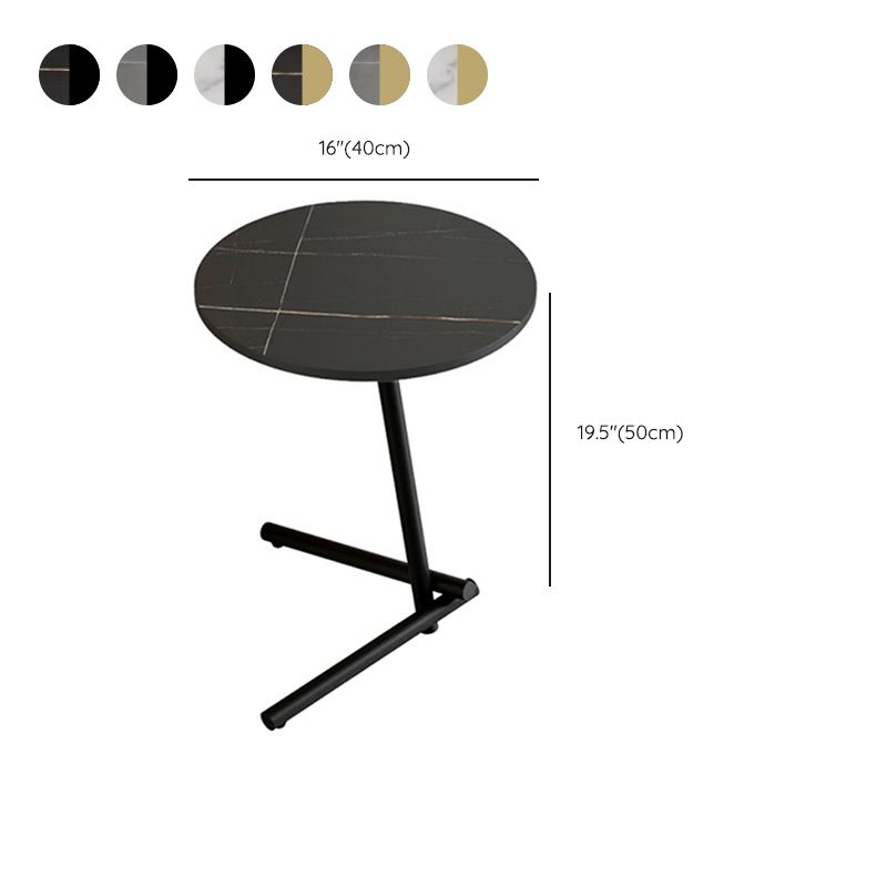 Minimalism Slate and Metal Single Coffee Table Frame Round Glam Coffee Table Clearhalo 'Coffee & Accent Tables' 'Coffee Tables' 'coffee_tables' 'furn' 'furn_coffee_tables' 'Furniture' 'Living Room Furniture' 1200x1200_14517c25-a8eb-41e4-95c3-f89a2b06bc03
