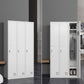 Modern Style Wardrobe Gray Colour Metal Wardrobe Closet with Locks Clearhalo 'Armoires & Wardrobes' 'armoires_wardrobes' 'Bedroom Furniture' 'furn' 'furn_armoires_wardrobes' 'Furniture' 1200x1200_1451ad79-3c36-4948-b5ba-de4fb9eddd71