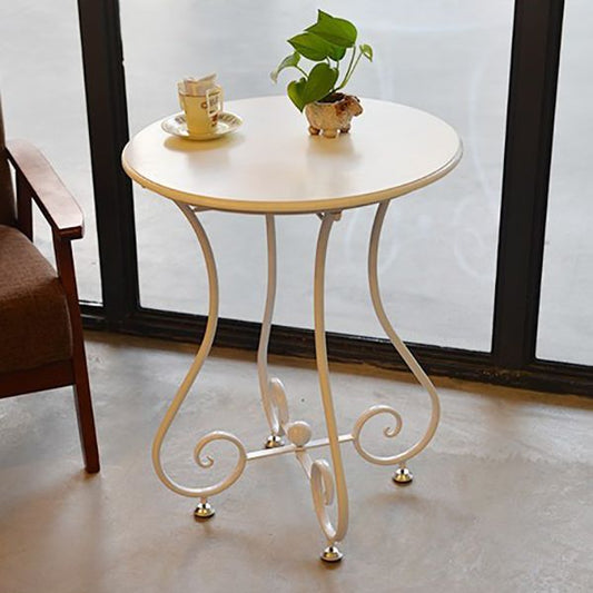 Iron Geometric Coffee Table Round Modern Minimalist Coffee Table