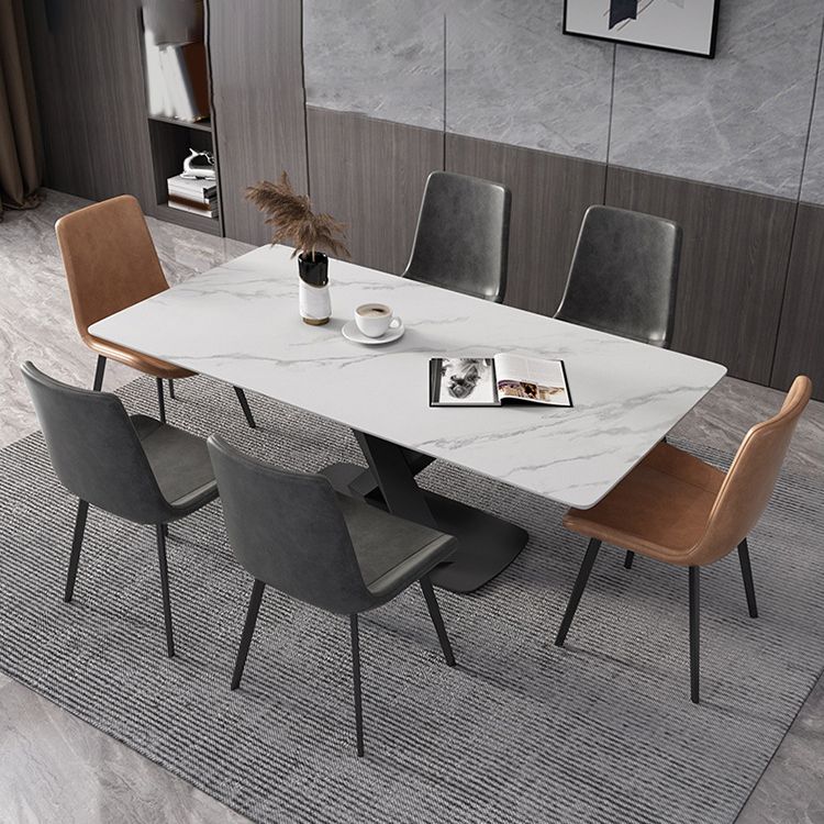 Juego de mesa de comedor rectangular 1/2/4/5/6/7 piezas de comedor de metal para casa