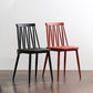 Modern Style Chair Plastic Armless Dining Chair with Metal Base