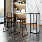 Marble Modern Sled Cocktail Bar Table with Storage Rectangle Counter Table Clearhalo 'Bar Furniture' 'Bar Tables' 'bar_tables' 'furn' 'furn_bar_tables' 'Furniture' 'furniture_bar_tables' 'Kitchen & Dining Furniture' 'kitchen&dining_furn' 'kitchen' 1200x1200_1454748b-4eba-4112-a8c0-99df09f09a43