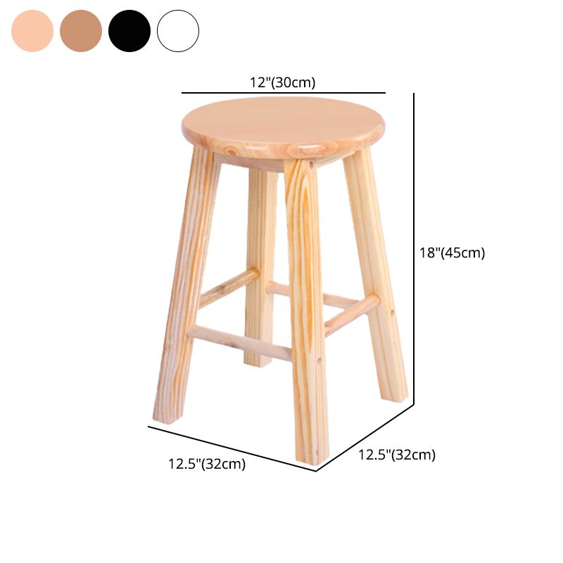 Modern Armless Backless Counter Stool Wood Bar Stool with Wooden Pedal Clearhalo 'Bar Furniture' 'Bar Stools' 'bar_stools' 'furn' 'furn_bar_stools' 'furniture_bar_stools' 'Kitchen & Dining Furniture' 'kitchen&dining_furn' 'kitchen' 'kitchen_furn' Furniture' 1200x1200_1455b2fb-4ba2-43eb-8cc1-efb014557df4