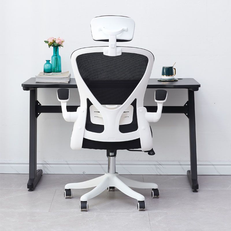 High Back Office Chair Adjustable Arm Mesh Task Chair with Nylon Base Clearhalo 'furn' 'furn_office_chair' 'Furniture' 'Office Chairs' 'Office Furniture' 'office_chair' 1200x1200_1456169b-a3d7-44ef-b2ac-5d79700c380e