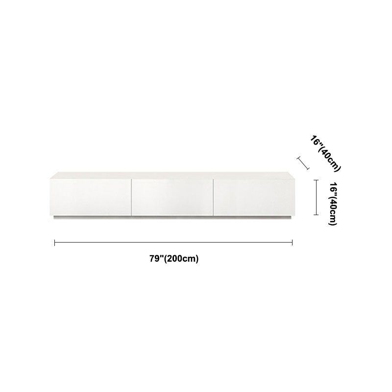 16 " D Modern Wooden White TV Stand Console Closed Storage TV Stand with 3 / 4 Drawers Clearhalo 'furn' 'furn_tv_stands_entertainment_centers' 'Furniture' 'Living Room Furniture' 'TV Stands & Entertainment Centers' 'TV Stands & Media Storage Furniture' 'tv_stands_entertainment_centers' 1200x1200_145632b2-44ea-476c-9397-46e8bdf3366d
