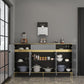 Glam Style Sideboard Gray Dining Sideboard Buffet for Living Room and Kitchen Clearhalo 'buffet_sideboard' 'Buffets & Sideboards' 'furn' 'furn_buffet_sideboard' 'Furniture' 'Kitchen & Dining Furniture' 1200x1200_14577bb3-a33d-4a9b-a0a2-85f1bf4d0ff6