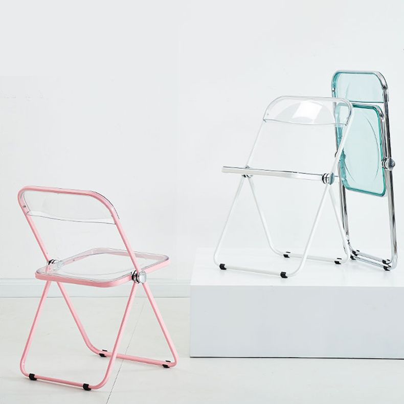 Modern Indoor-Outdoor Chair Home Metal Side Chair Folding Open Back Dining Side Chair Clearhalo ' kitchen&dining_furn' 'Dining Chairs' 'Dining Tables & Seating' 'dining_chair' 'furn' 'furn_dining_chair' 'Furniture' 'furniture_dining_chair' 'Kitchen & Dining Furniture' 'kitchen' 1200x1200_1457f210-3964-44b1-ae14-0c5e3e49a86c