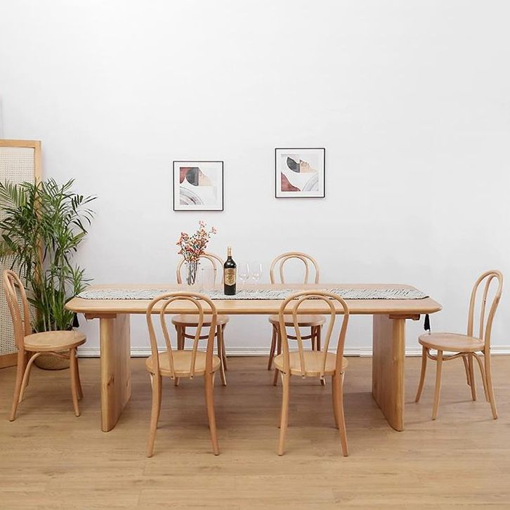 Modern Solid Wood Dining Table Set 1/2/5/7 Pieces Dining Set for Home Use Clearhalo 'Dining Room Sets' 'Dining Tables & Seating' 'dining_room_set' 'furn' 'furn_dining_room_set' 'Furniture' 'furniture_dining_room_set' 'Kitchen & Dining Furniture' 1200x1200_145a05b4-8e61-4ece-92e2-7d17c8c42d04
