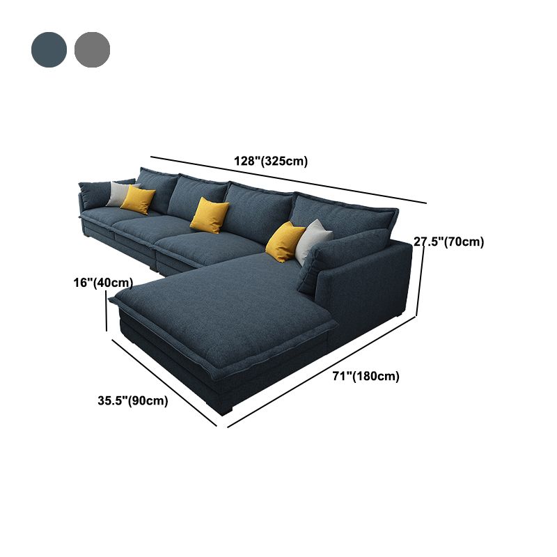 Tessuto a 4 posti Cassoso a forma di L a forma di L a forma quadrata sezionale.