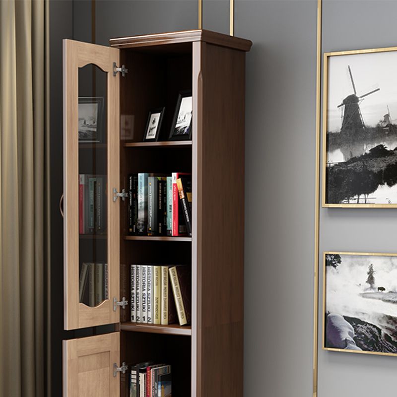 76.8 "高さ2-ドアアクセントキャビネット茶色の胸をパンした胸をパンした胸