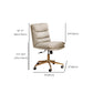 Modern Desk Chair Leather Computer Chair Mid-Back Chair with Wheels/No Wheels Clearhalo 'furn' 'furn_office_chair' 'Furniture' 'Office Chairs' 'Office Furniture' 'office_chair' 1200x1200_145dbd2a-f58c-4c6e-afd7-695444d20523