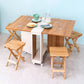 Modern 1/2/3/4/5/6/7 Pieces Foldable Dinette Set Engineered Wood Dining Table Set Clearhalo 'Dining Room Sets' 'Dining Tables & Seating' 'dining_room_set' 'Furniture' 'furniture_dining_room_set' 'Kitchen & Dining Furniture' 1200x1200_145e5d23-5d80-47a3-8336-9475ac60ab92