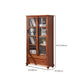Wooden Standard Bookcase Contemporary Closed Back Bookshelf with Doors