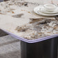Beige stenen top eettafel set 1/2/3/5/6 pcs eigentijdse eetgelegenheid