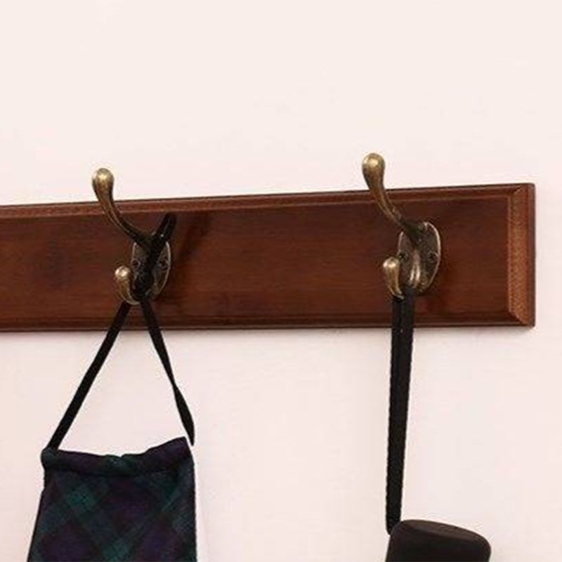 Modern Wooden Entryway Coat Rack Wall-Mounted Coat Hanger with Hooks Clearhalo 'Entry & Mudroom Furniture' 'furn' 'furn_hall_tree_coat_racks' 'Furniture' 'Hall Trees & Coat Racks' 'hall_tree_coat_racks' 1200x1200_14615aa0-f5e4-4524-995f-2c2aded0fd41