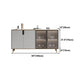 33.46"H Sideboard Glam Style Dining Server for Kitchen and Living Room Clearhalo 'buffet_sideboard' 'Buffets & Sideboards' 'furn' 'furn_buffet_sideboard' 'Furniture' 'Kitchen & Dining Furniture' 1200x1200_1463d7bf-ebc8-45f5-be05-b8718b0d4b4f