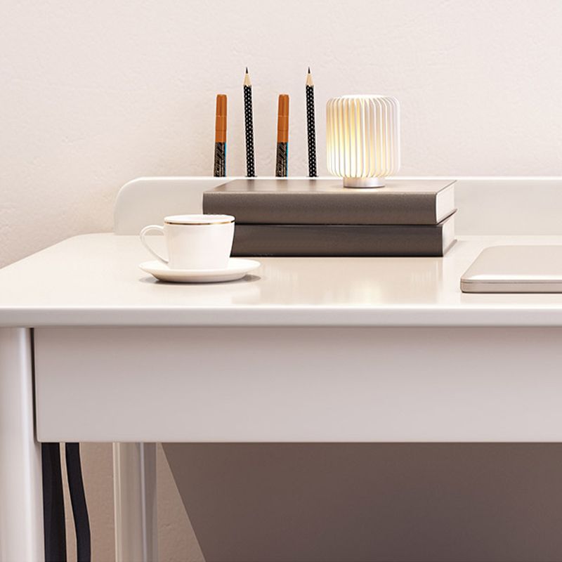 Modern Solid Wood Rectangle Office Desk 1-shelf 29.53-inch Tall Writing Desk Clearhalo 'furn' 'furn_office_desk' 'Furniture' 'Office Desks' 'Office Furniture' 'office_desk' 1200x1200_1467b792-6b1f-431c-a412-42e6a332a220