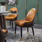 Nordic Glam Style Leather Dining Chair Kitchen Parsons Chair with Wooden Legs Clearhalo ' kitchen&dining_furn' 'Dining Chairs' 'Dining Tables & Seating' 'dining_chair' 'furn' 'furn_dining_chair' 'Furniture' 'furniture_dining_chair' 'Kitchen & Dining Furniture' 'kitchen' 1200x1200_146c2f02-6665-4edf-a908-c2838466214a