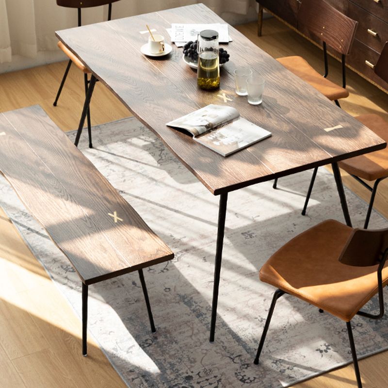 Traditional Luxury Rectangle Dining Site Table Solid Wood Furniture with 4-foot Clearhalo 'Dining Tables & Seating' 'Dining Tables' 'dining_table' 'Furniture' 'furniture_dining_table' 'Kitchen & Dining Furniture' 'kitchen' 'kitchen_dining_table' 1200x1200_146d33a3-8300-496c-bd53-5815476c6cab