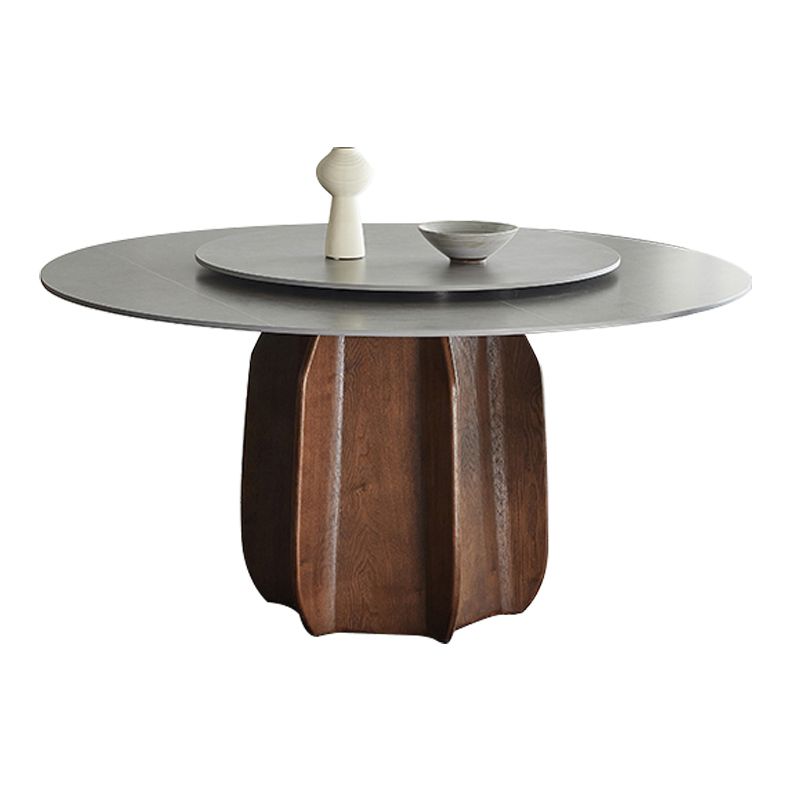 Modern Dining Table Round Sintered Stone Table for Restaurant Clearhalo 'Dining Tables & Seating' 'Dining Tables' 'dining_table' 'furn' 'furn_dining_table' 'Furniture' 'furniture_dining_table' 'Kitchen & Dining Furniture' 'kitchen' 'kitchen_dining_table' 1200x1200_146fd5a0-c3cd-4038-b426-4865edc8834c