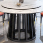 Contemporary Round Stone Table Standard Height Dining Table with Pedestal Base Clearhalo 'Dining Tables & Seating' 'Dining Tables' 'dining_table' 'furn' 'furn_dining_table' 'Furniture' 'furniture_dining_table' 'Kitchen & Dining Furniture' 'kitchen' 'kitchen_dining_table' 1200x1200_14702f54-41fb-4890-90e2-a2f7430a8d8c