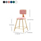 Glam Style Bar-stool Metal Legs Round Velvet Seat Barstool for Kitchen Clearhalo 'Bar Furniture' 'Bar Stools' 'bar_stools' 'furn' 'furn_bar_stools' 'furniture_bar_stools' 'Kitchen & Dining Furniture' 'kitchen&dining_furn' 'kitchen' 'kitchen_furn' Furniture' 1200x1200_1472e725-29a3-4783-8f5d-e554a2e6cb96