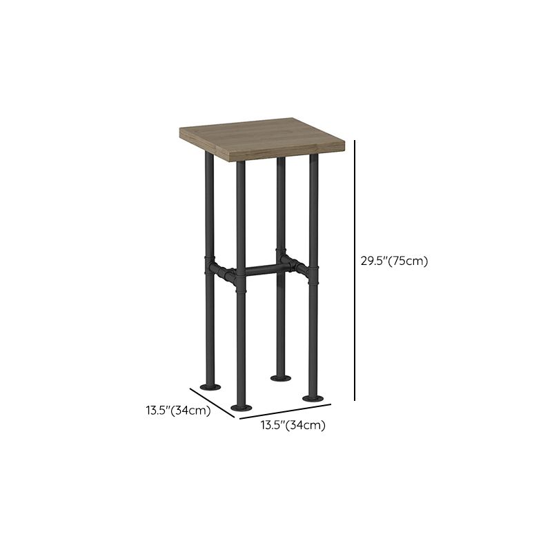 Moderne 1/3/4-delige bartafelset, rechthoekige grenenhouten aanrechttafel met hoge krukken
